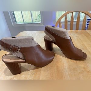 Antonio Melani Corinea Leather Block Heels